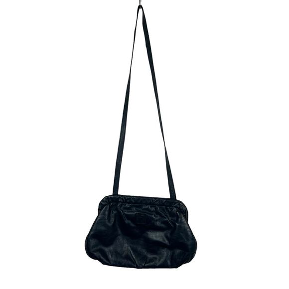 Anne Klein Navy blue vintage purse handbag 80s Calderon Retro - Picture 2 of 12